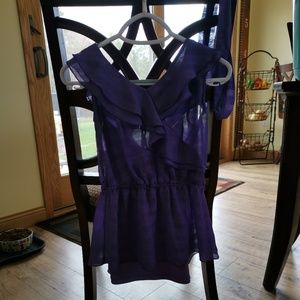 A. Byer Purple Blouse